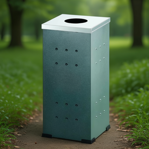Papelera Quadrata in Acciaio Inox 2205 G per Rifiuti - Product Image 3