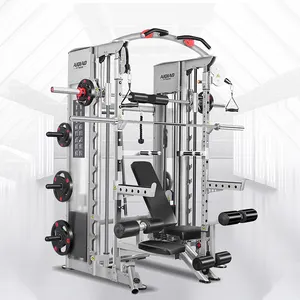 Équipement de gymnastique Rack multifonction Smith Machine Power Cage pour la musculation