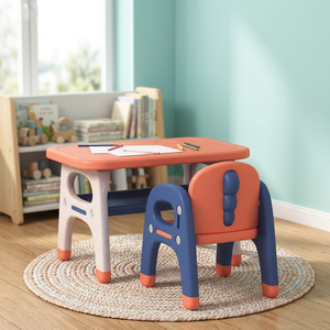 Offre Spéciale : Ensemble Bureau et Chaise Pliables en Plastique Moderne pour Enfants, Idéal pour la Maison et les Devoirs, Montage Facile - Product Image 3