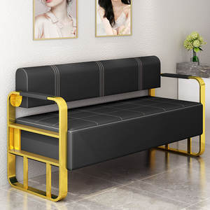 Sofá de Espera Dorado para Salón a Precio de Fábrica al por Mayor, Silla Larga, Silla Múltiple, Sofá de Espera para Vestíbulo - Product Image 4