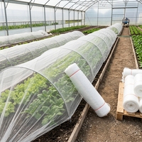 Filet de protection pour serres en HDPE 50 mailles, stabilisé aux UV, pour fraises et poivrons