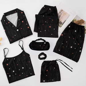 Set Pigiama Personalizzabile con Stampe e Logo per Donne, Realizzato in Bambù/Modal/<span class=keywords><strong>Cotone</strong></span> - Product Image 3