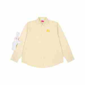 เสื้อเชิ้ตฟรุ๊ตตี้แรบบิท ผ้าอ็อกซ์ฟอร์ด แขนยาว ทรงปกติ พร้อมลายปักที่อกซ้าย และดีเทลแขนเสื้อแต่งขนกำมะหยี่ - Product Image 1
