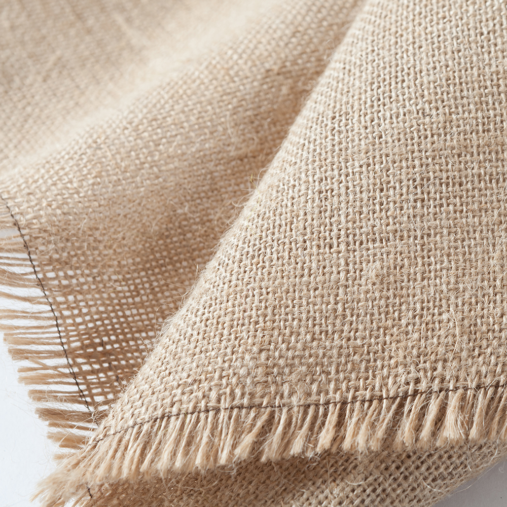 Qingyun Jute In-Stock Wear-resistant Laminated Burlap Jute Fabric 100% Natural
