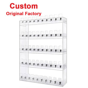 Étagère à cigarettes en acrylique murale personnalisée, présentoir à cigarettes de comptoir, organisateur d'étagères, poussoirs transparents, présentoir portable - Product Image 1