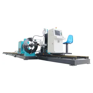 Intersecting line cutting machine pipes 8 axis cnc metal cutting steel tube plasma cutting machine