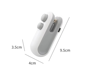 เครื่องซีลถุงพลาสติกแบบพกพาขนาดเล็ก ชาร์จไฟผ่าน USB พร้อมที่ตัดในตัว - Product Image 3