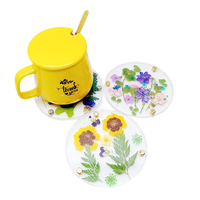 Sous-verre Transparent réutilisable en acrylique pour boisson au café, Anti-brûlure, pour la maison
