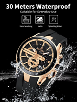 Montre à quartz de luxe VVS pour homme, grand cadran de 48 mm, style classique, bracelet en silicone, logo personnalisé