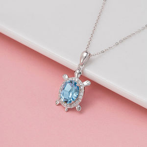 Oem personalizado Moda Hiphop joyería solitario <span class=keywords><strong>Franco</strong></span> 925 Cadena de plata esterlina tortuga serpiente cadena Rosario collar Cz circón - Product Image 5