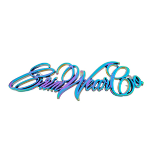 Tùy chỉnh thép không gỉ kim loại vá nhãn cho túi xách thương hiệu Kim Loại túi xách logo kim loại nhãn - Product Image 2