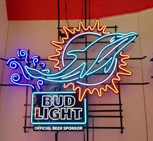Design gratuito ottieni qualsiasi LOGO modello lettera caratteri lettere LED insegna al Neon personalizzata con luce di birra
