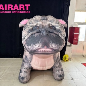 Gigante aterrador inflable demonio perro inflable perro Animal Halloween embrujado espeluznante atmósfera Decoración - Product Image 6