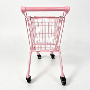 Chariot de courses miniature en métal pour enfants, mignon et portable, idéal pour le jeu en supermarché – En promotion - Product Image 4