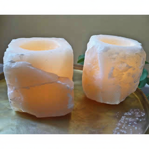 Portavelas votivo de ónix natural para decoración del hogar - Product Image 1