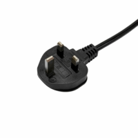Cable de Alimentación con Conductor de Cobre Puro Británico, Aprobado por ASTA BSI, H05VV-F, Cable de Repuesto para Monitor de Computadora, TV, Reino Unido, Singapur, Malasia, GCC