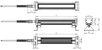 Lampe de travail M9E ONN pour machines-outils, étanche IP67, support mobile réglable en fonction de la situation d'installation, AC/DC