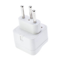 Adaptateur de prise électrique universel 10A 250V pour 3 broches 5 prises CE ROHS ABS+Cuivre Adaptateur de voyage pour usage européen