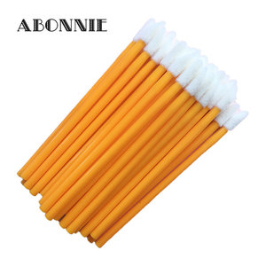 Abonnie Disposable Lip Brush Plastic Handle Synthetic Fibers 50 Pcs Lips <b>Makeup</b> <b>Tool</b> - Product Image 3
