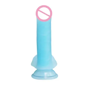 XXL Custom Glow-in-the-Dark Realistic Silicone Monster Dildo Luminous Sex Toys for Women and Men in Variety of Colors