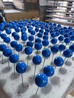 Décorations de décoration de gâteau scintillantes et brillantes, 20 pièces/sac, boules de décoration de gâteau dorées, argentées, bleues et rouges, 21 types d'outils de cuisson
