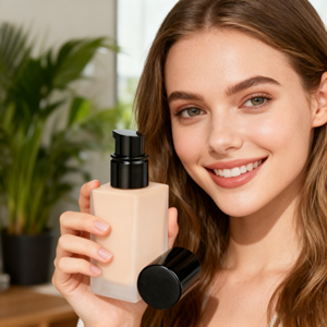 Fond de teint végétalien Fond de teint liquide minéral naturel pour le visage Maquillage écran solaire imperméable Correcteur à couverture complète - Product Image 5