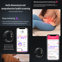 Anneau intelligent personnalisé avec nom de marque, livraison rapide, surveillance de l'oxygène sanguin pour iOS et Android, boîtier en acier, contrôle par application