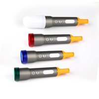 Hochleistungs-Outdoor-Campinglampe mit Haken, Zoomfunktion, Wiederaufladbar, COB-Rotlicht-Warnleuchte, LED-Weißlicht, IP44, 1000 Lumen, CRI
