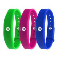 Bracelets RFID en caoutchouc personnalisés, étanches, 125 kHz, 13,56 MHz, bracelets en silicone NFC, logo personnalisé pour piscine
