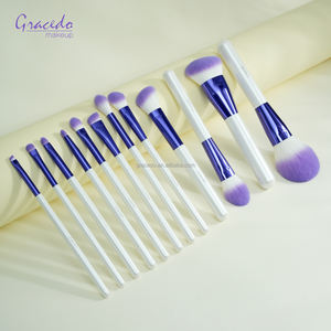 Juego de 12 <span class=keywords><strong>Brochas</strong></span> de Maquillaje Veganas de Colores Populares, Pelo Sintético Suave, Mango de Plástico, <span class=keywords><strong>Brochas</strong></span> para Rostro, Corrector y Afeitado - Product Image 6