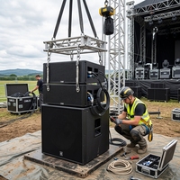 Système de sonorisation professionnel Line Array pour scène, enceintes PA pour concerts, spectacles et événements.