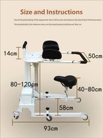 Déambulateur électrique pliable en une seconde pour hémiplégiques, en alliage d'acier réglable, avec commande à un bouton, léger, blanc, durable, réglable en hauteur