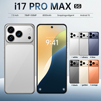 Nouveauté I17 Pro Max Version Globale 16+1TB CDMA 4G 5G Android Deca Core Écran LED Grand Format Smartphone Anglais