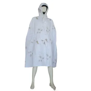 Hunting Cloak Clothing 3D White Snow Camouflage Hunting Clothes Ghillie Suit for Man Women Outdoor birdwatch