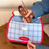 Tengyi Original Handliche Rechteckige Cartoon-Bento-Box für Büroangestellte Lunchbox mit Aluminiumfolie-Isolierung Wärmeisolierend