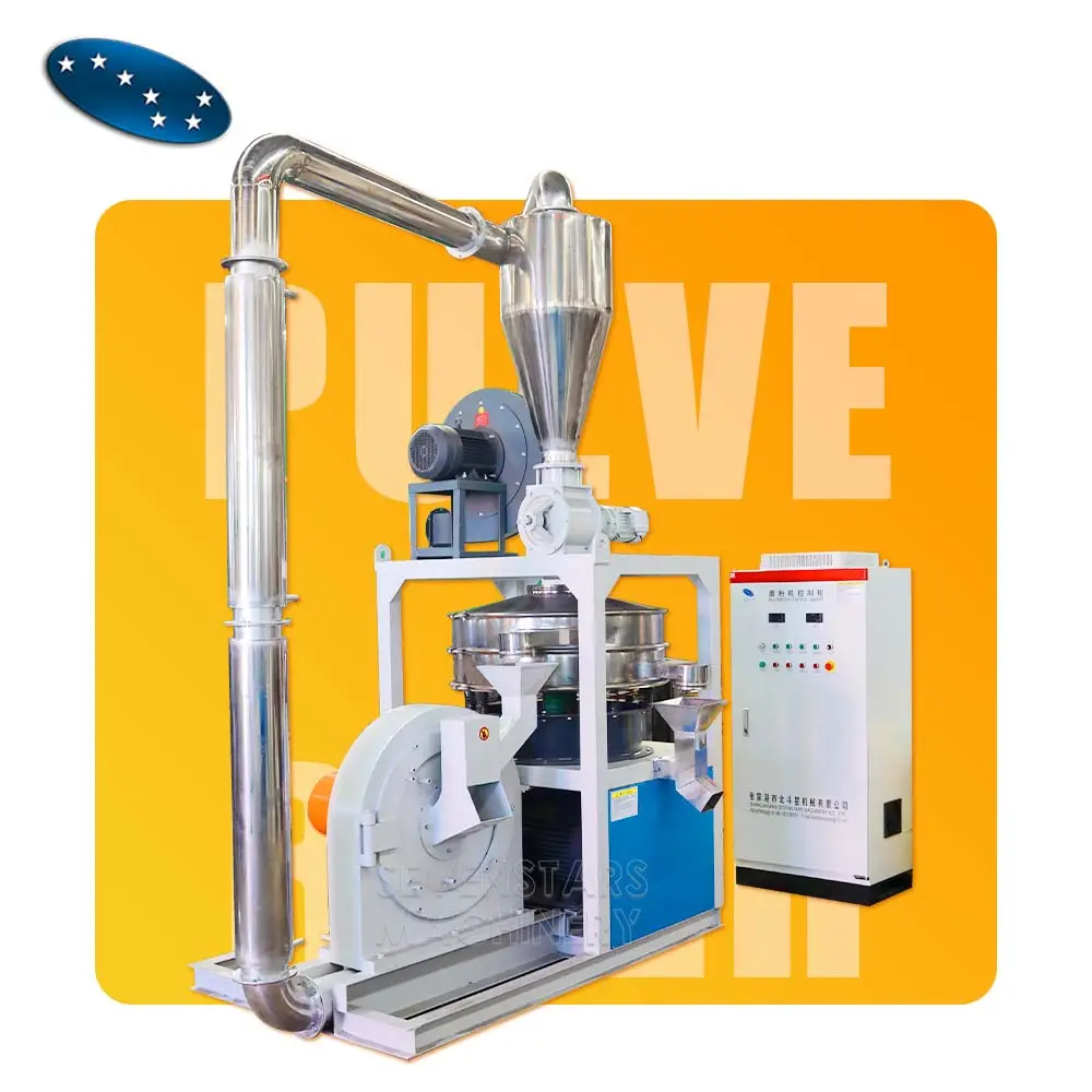 Sevenstars Hoge Kwaliteit Pe Ldpe Hdpe Pp Pvc Plastic Pulverizer Machine Plastic Pulverizer Maken Machine Te Koop