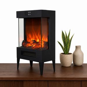 <span class=keywords><strong>Caminetto</strong></span> Elettrico Autoportante di Alta Qualità a Risparmio Energetico con Fiamma 3D, Ventilatore Multifunzione e Funzione Senza Fumo - Product Image 3