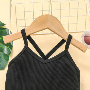 Mono de verano para niñas con tirantes y estampado de leopardo, ropa infantil casual, pantalones cortos con costuras de tira. - Product Image 6