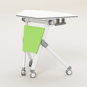 New Type Modern Meeting Room Modular Removable <b>Foldable</b> <b>Tables</b> Training Desk with Wheels - Product Image 1
