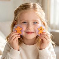 Coussinets oculaires réutilisables en gel chaud/froid pour Noël, motif mignon de Noël, compresse chaude/froide, poche de glace pour soulager les poches sous les yeux, cadeau de fêtes