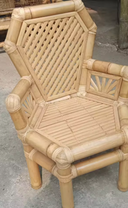Modern Convertible Bamboo Arm Chair Chaise Lounge Leisure Chair for Living Room & Bedroom Home Furniture - Product Image 6