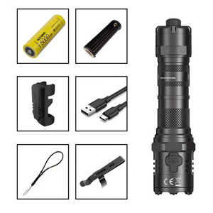 USB-C P20iX <span class=keywords><strong>Nitecore</strong></span> <span class=keywords><strong>ไฟฉาย</strong></span>ยุทธวิธีแบบชาร์จไฟได้4000ลูเมนพร้อมแบตเตอรี่ NL2150HPi 5000mAh สำหรับป้องกันตัวเอง - Product Image 2