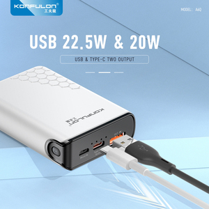 Konfulon A6 Power Bank 10000mAh a Ricarica Rapida con Uscita USB/DC, Ingresso Type-C, Protezione da Cortocircuito/Sovraccarico/Sottovoltaggio - Product Image 4