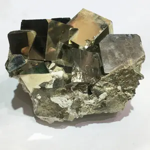 Kualitas Tinggi Batu Spesimen Mineral Alami Besi Pyrite Mentah Chalcopyrite Ore
