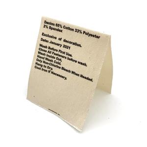 100% <span class=keywords><strong>cotton</strong></span> hữu cơ rửa chăm sóc thành phần Nhãn rất rẻ thân thiện với môi thương hiệu logo quần áo Chăm Sóc bông in nhãn - Product Image 2