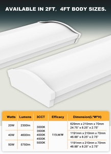 Brandon Ceiling Office Pendant Linear Led Batten <strong>Light</strong> 40W Surface Mounted Linear Indoor <strong>Light</strong> Home Stairs <strong>Corridor</strong> Lighting - Product Image 3
