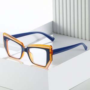Gafas de Moda con Logotipo Personalizado, Monturas de Gafas TR90 Anti Luz Azul, Gafas de Computadora con Diseño de Ojo de Gato Coloridas para Mujer - Product Image 4