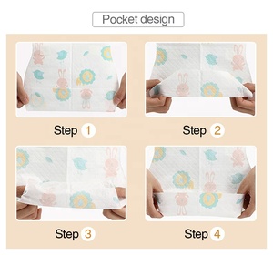Wholesale Custom Waterproof <strong>Disposable</strong> Baby <strong>Bib</strong> for Feeding Portable Nonwoven Durable Breathable for Toddlers - Product Image 5