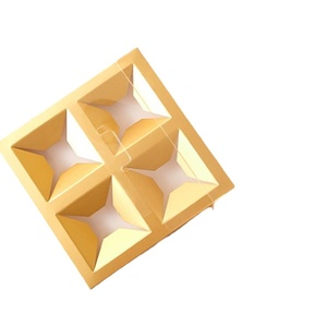 กล่องของขวัญขนมไหว้พระจันทร์/<span class=keywords><strong>คั</strong></span><span class=keywords><strong>พ</strong></span><span class=keywords><strong>เค้ก</strong></span>/บิสกิต สีทอง แดง ดำ 4/6 ชิ้น - Product Image 5