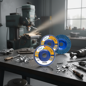 Disque à lamelles Fervi Grindflex 125 mm, abrasif sans fer pour le meulage du métal - Product Image 2